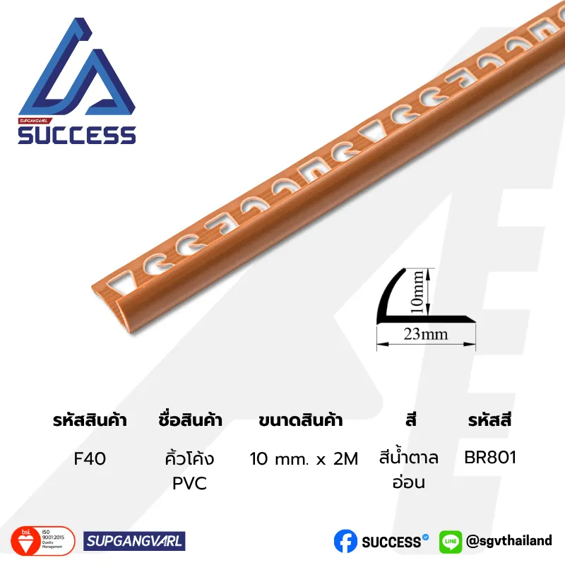SUCCESS F40 (สีด้าน) สีน้ำตาลอ่อน